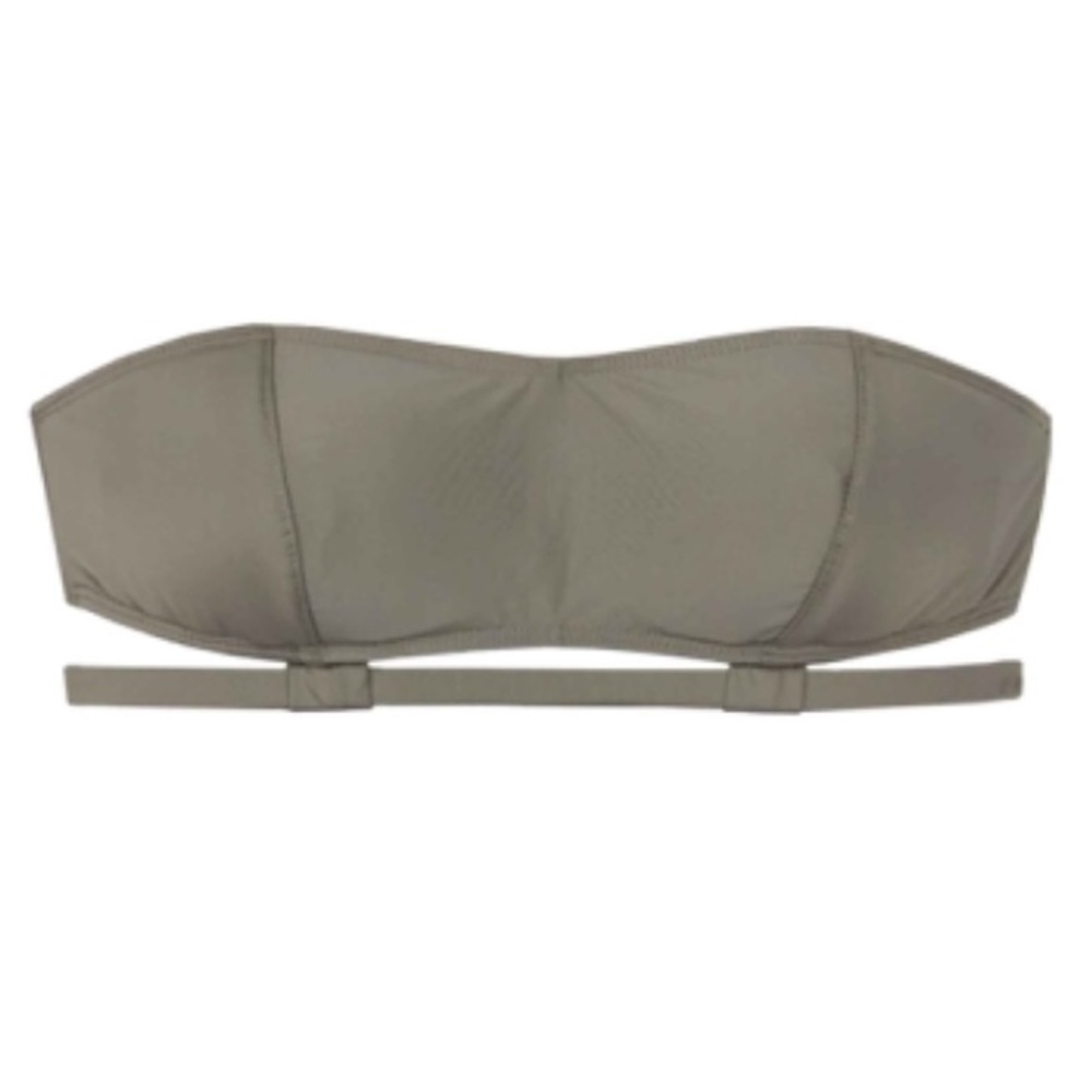 Estuaries Bandeau Bikini Taupe top large medium